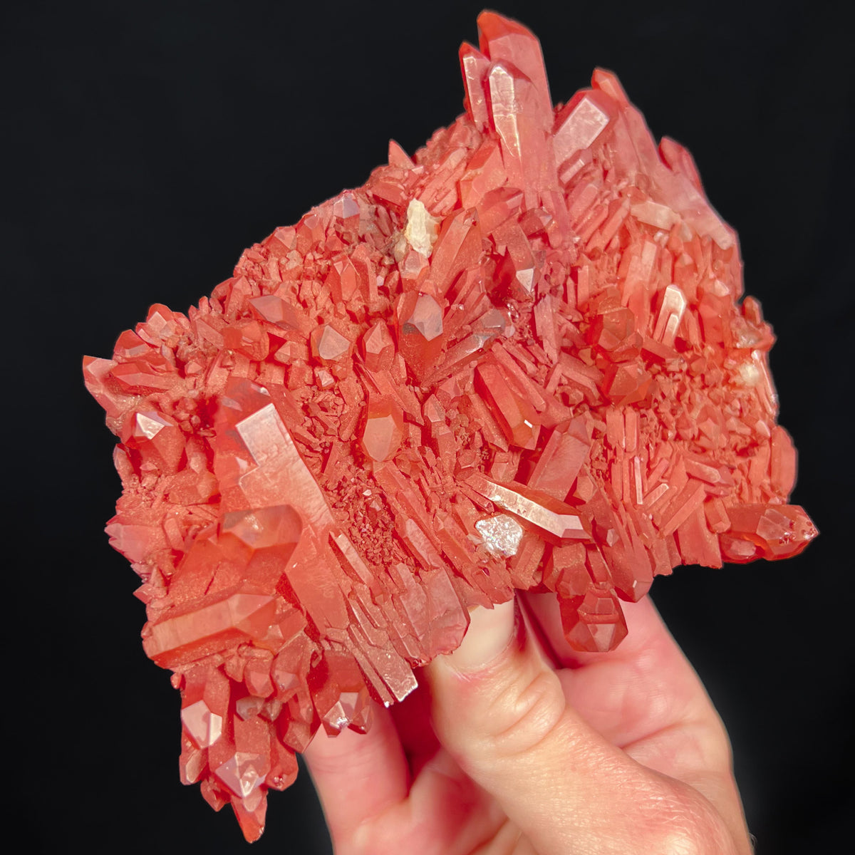 Iron Coated Quartz in a deep Red Color