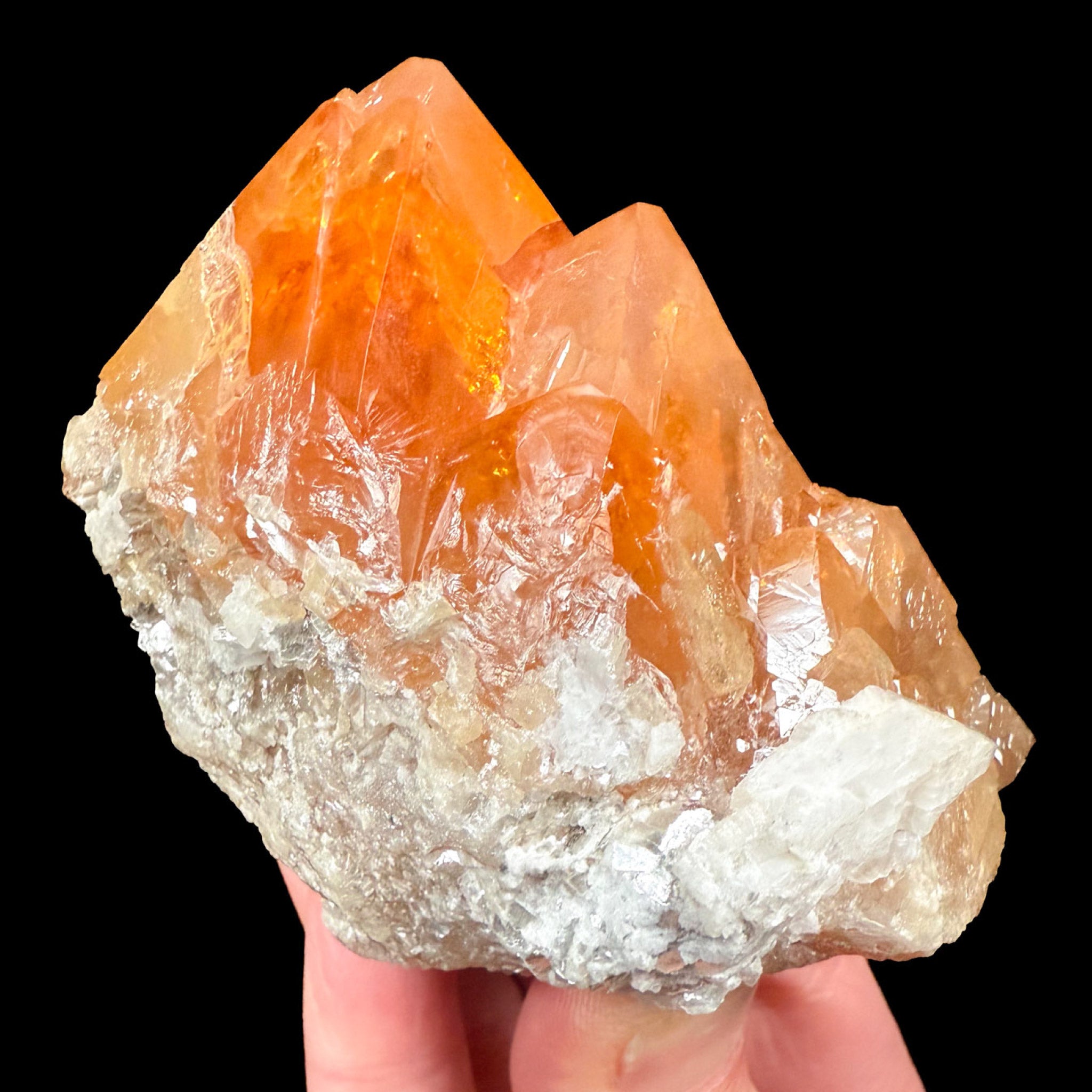 Orange Crystals of Scheelite