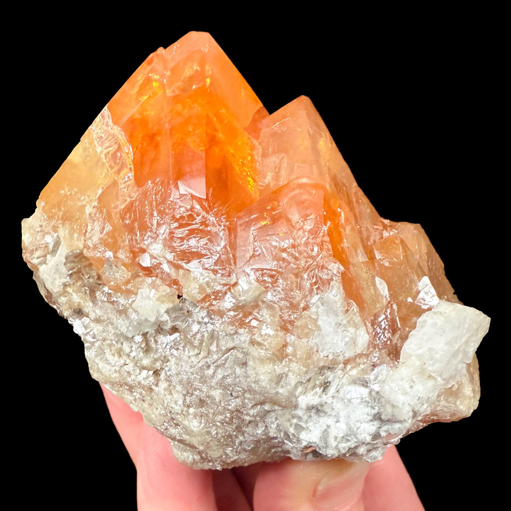 Orange Scheelite Crystals