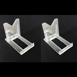 Pair of 2 Part Adjustable Clear Display Stand B1 - (Set of 2)