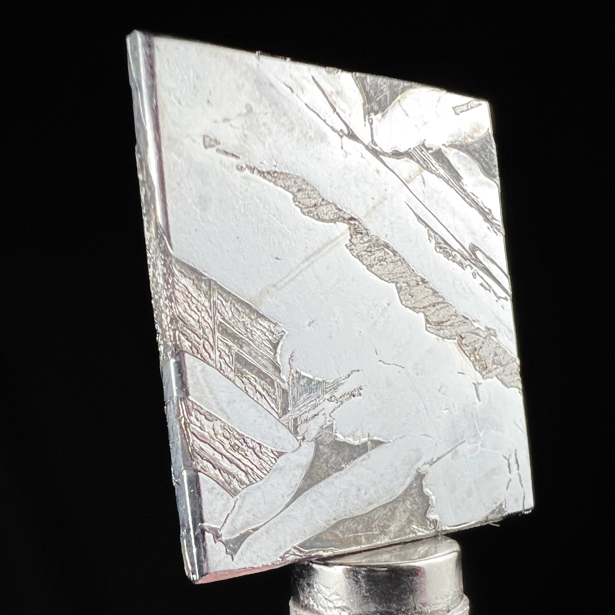 Widmanstatten Formations in Pallasite Meteorite from Seymchan