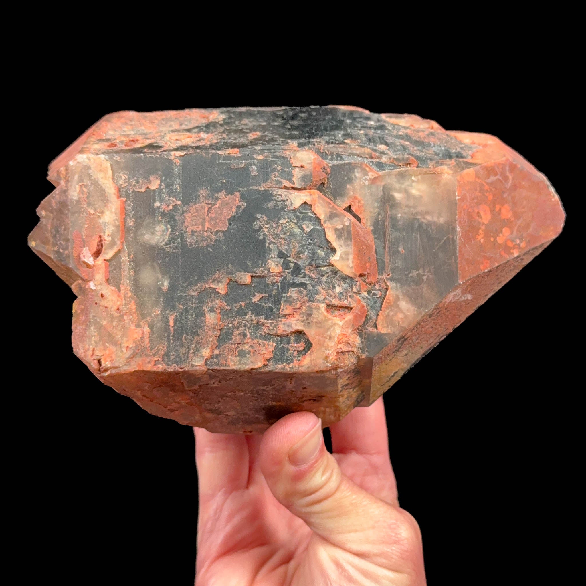 Smoky Quartz with iron staining