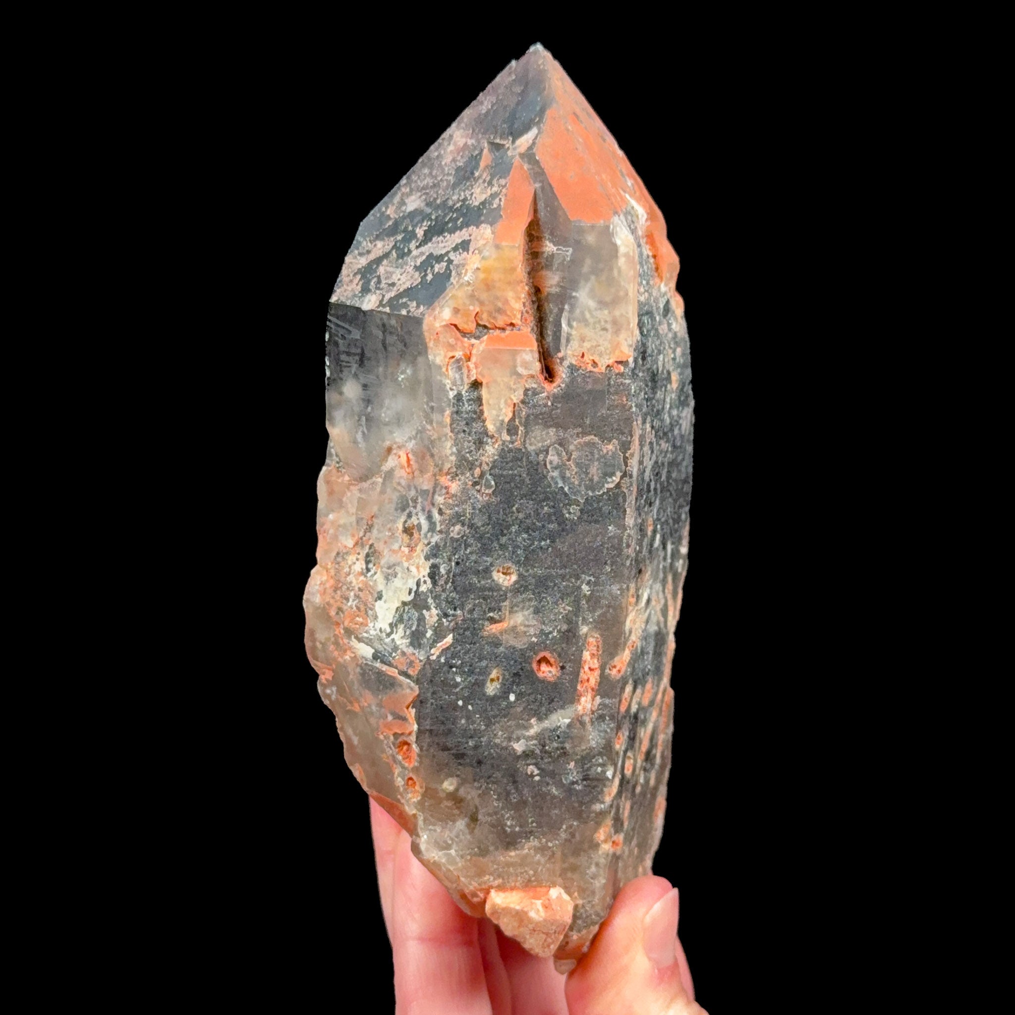 Double terminated Smoky Quartz crystal