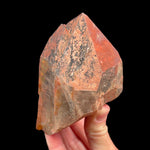 Red iron coated Smoky Quartz crystal from Colorado