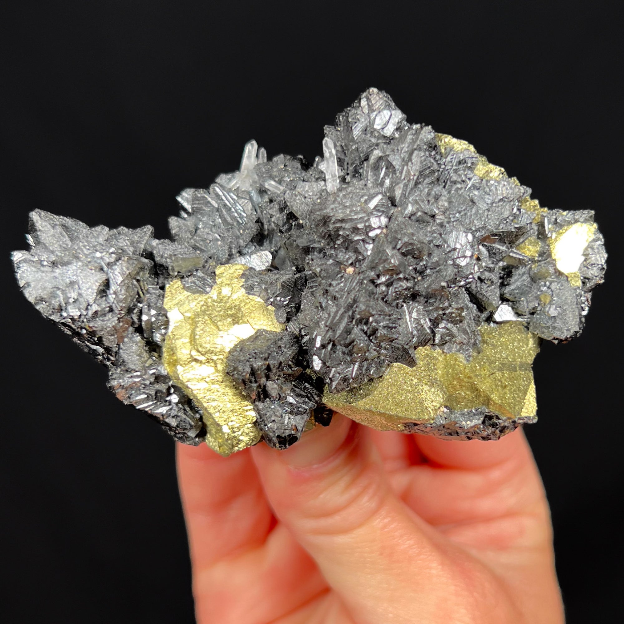 Chalcopyrite with Sphalerite and Quartz from Krushev dol Mine, Bulgaria