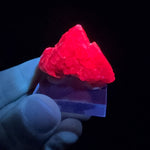 Spinel displaying fluorescence under UV light exposure