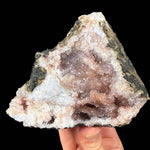 Reverse side of quartz geode specimen
