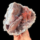 Side view of Stalactitic Quartz geode