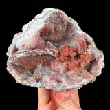 Drusy quartz crystals on stalactitic quartz