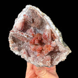 Side view of stalactitic quartz geode