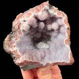 Moroccan geode with stalactitic Quartz and Calcite crystals