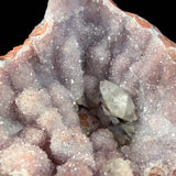 Close up of stalactitic quartz with calcite
