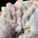 close up of stalactitic quartz crystals
