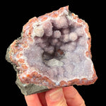 Moroccan stalactitic geode with Quartz and Calcite
