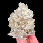 Side view of star muscovite mica