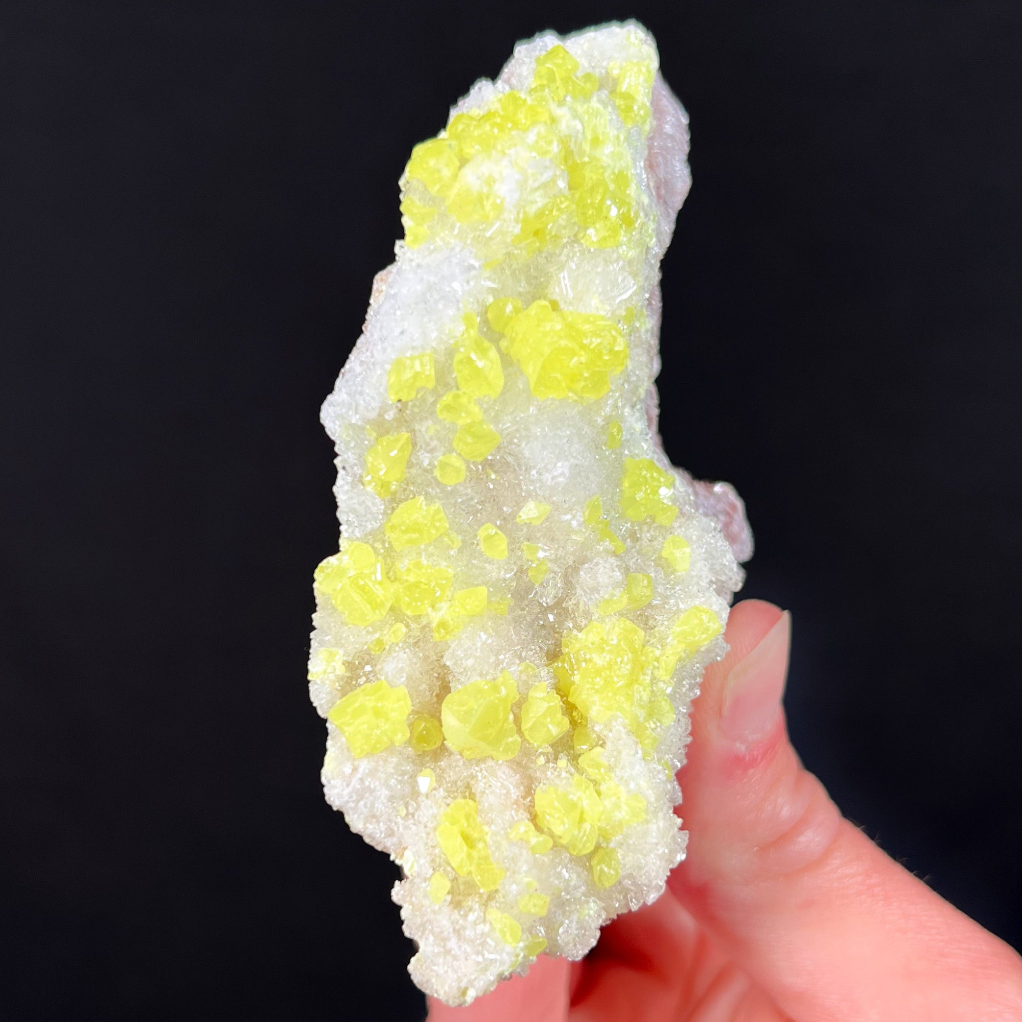 Yellow Sulfur Crystals