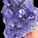Tanzanite colored Fluorite crystal specimen