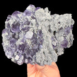 Purple Fluorite Crystals in Dodecahedron shape