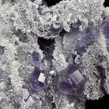 Close up of Fluorite Dodecahedrons with Quartz crystals