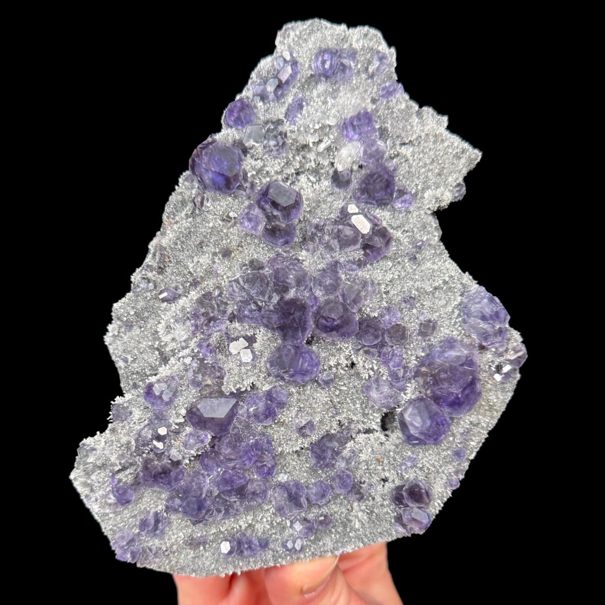 Tanzanite Fluorite Mineral Specimen with Quartz crystals
