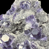 Tanzanite Fluorite Crystals with Clear Quartz