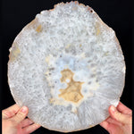 Extra Large Agate Geode Slice with Quartz