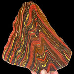 Cut and polished slice of Tiger Iron from Australia
