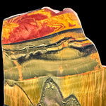 Close up of red and gold Tiger Eye Tiger Iron slab from Australia