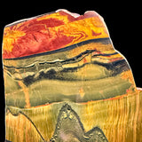 Close up of red and gold Tiger Eye Tiger Iron slab from Australia