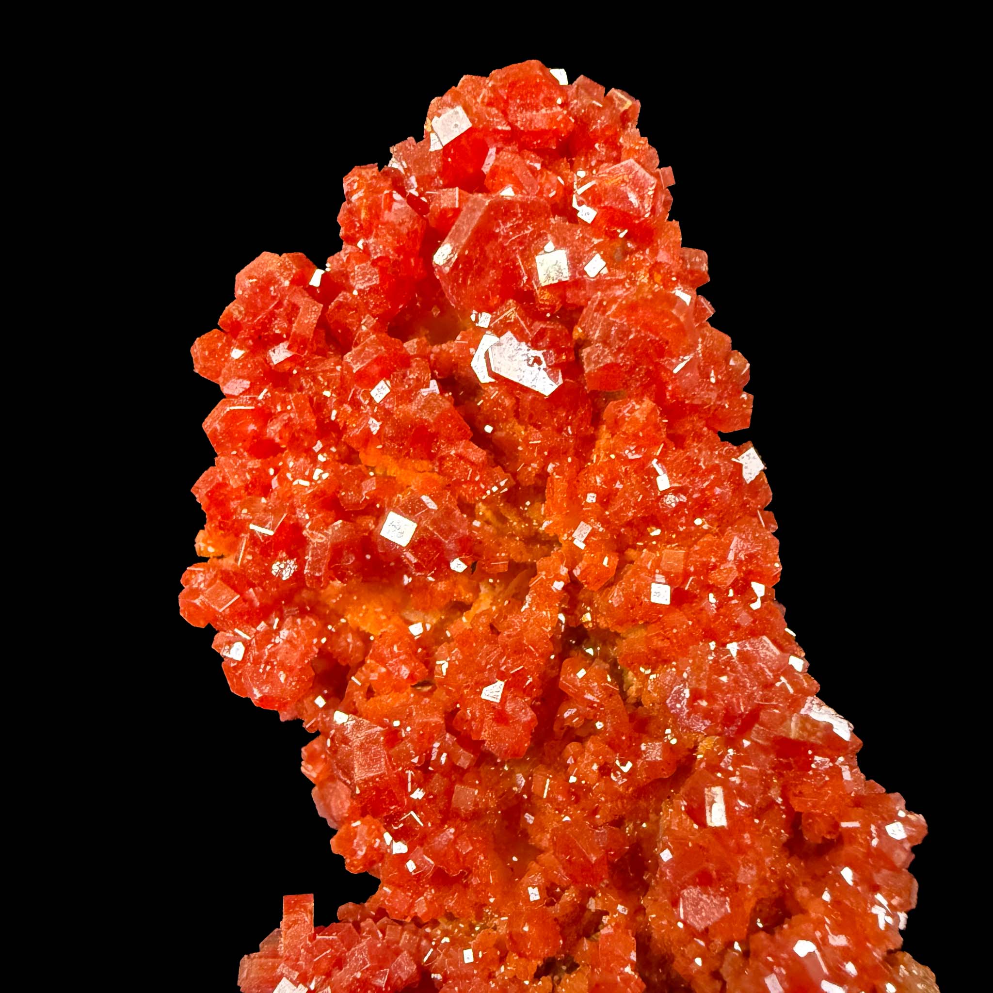Close up of Moroccan Vanadinite crystals