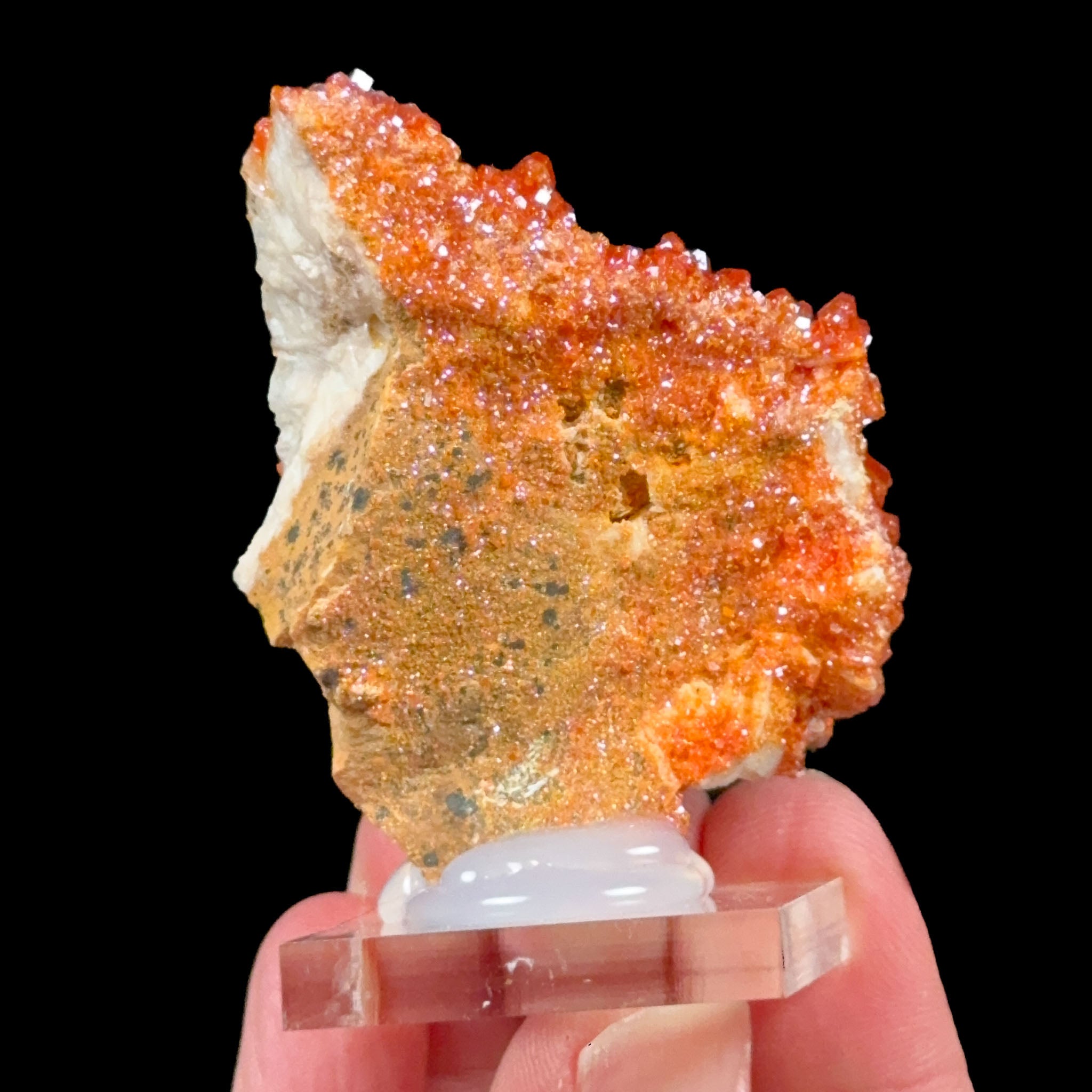 Back side of Vanadinite specimen