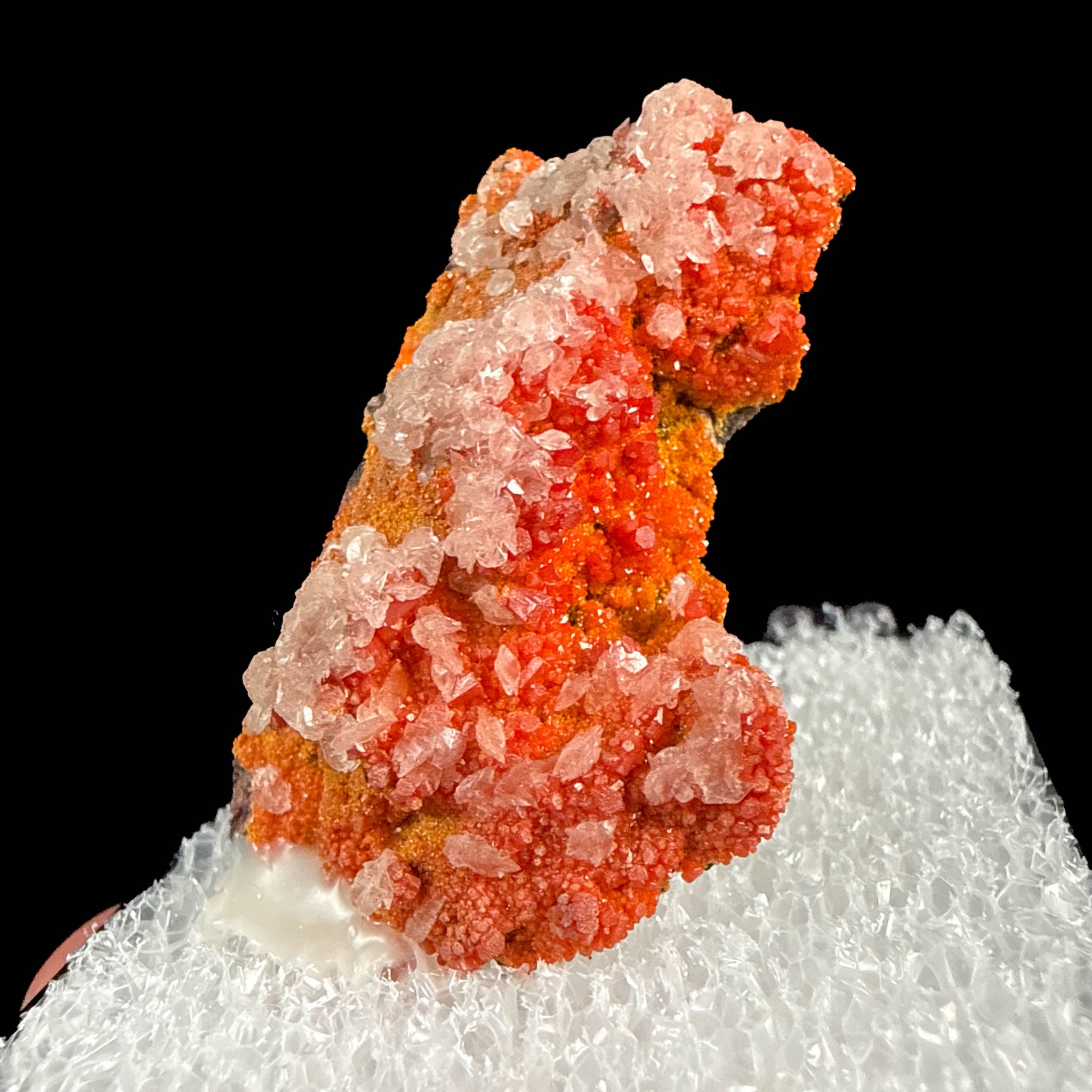 Vanadinite with Calcite from Old Yuma Mine, Arizona