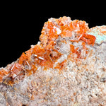 Close up of Wulfenite from Rowley Mine, Arizona