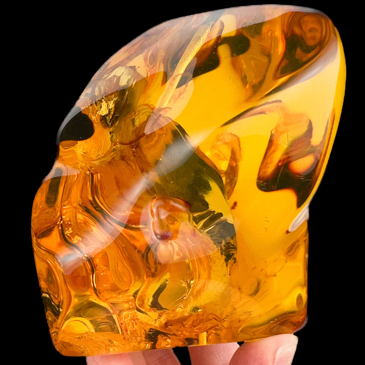 Extra Large Polished Copal Amber from Colombia