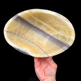 Top view of calcite stone bowl from Mexico
