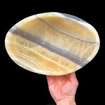 Top view of calcite bowl