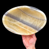Top view of calcite bowl