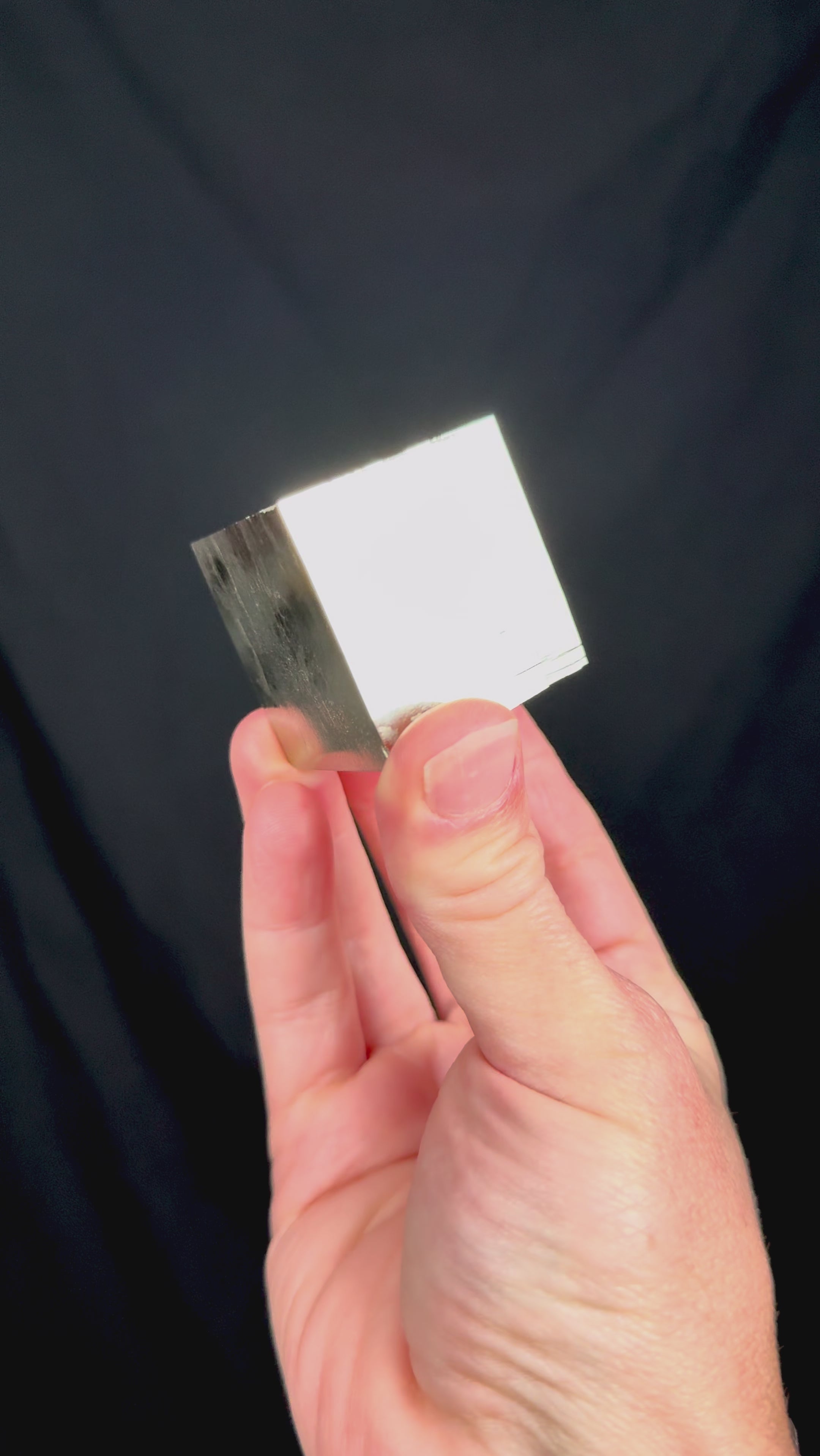 Video of a cubic Pyrite crystal