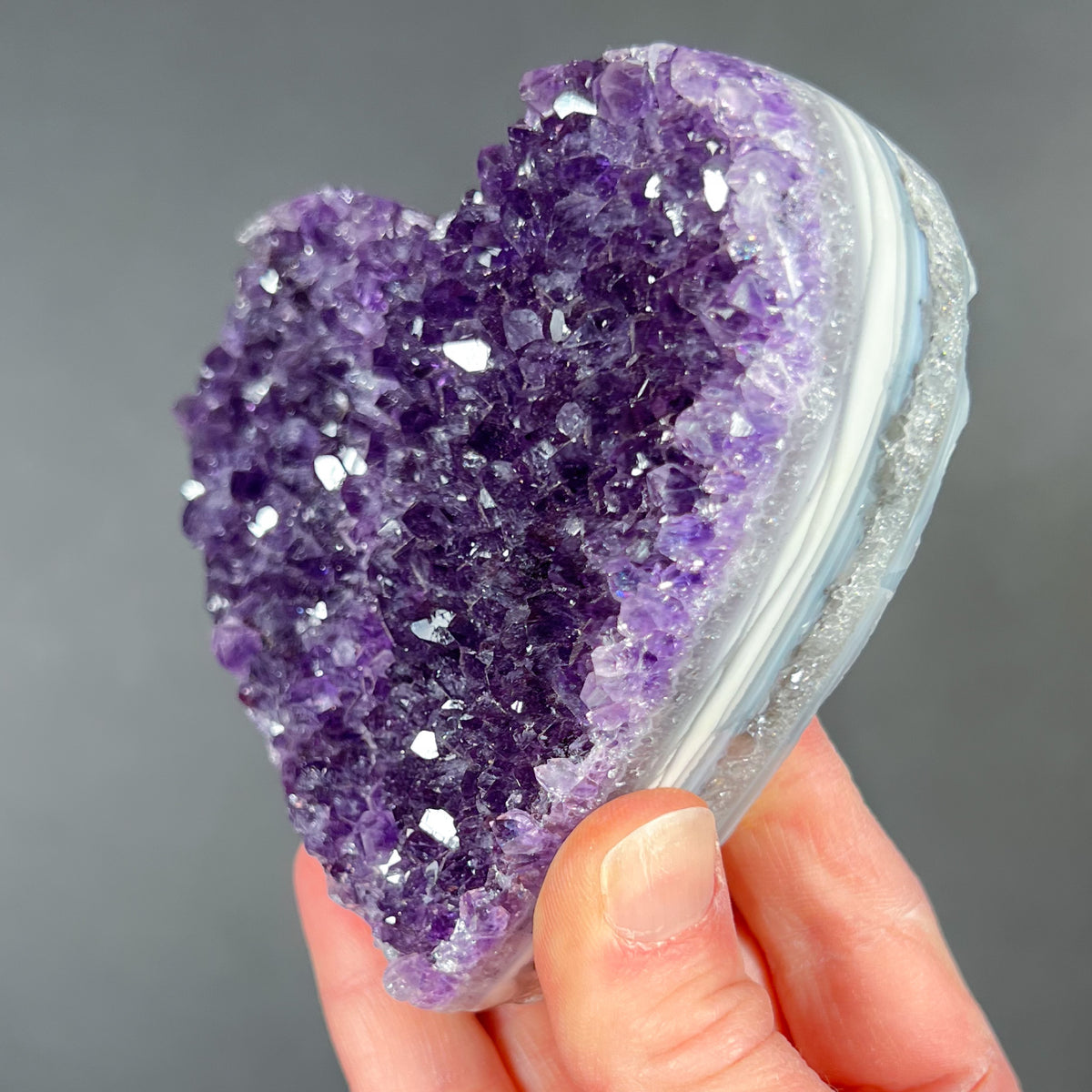 Amethyst Geode Heart
