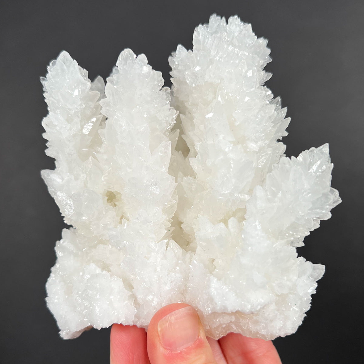 White Calcite and Aragonite Crystals