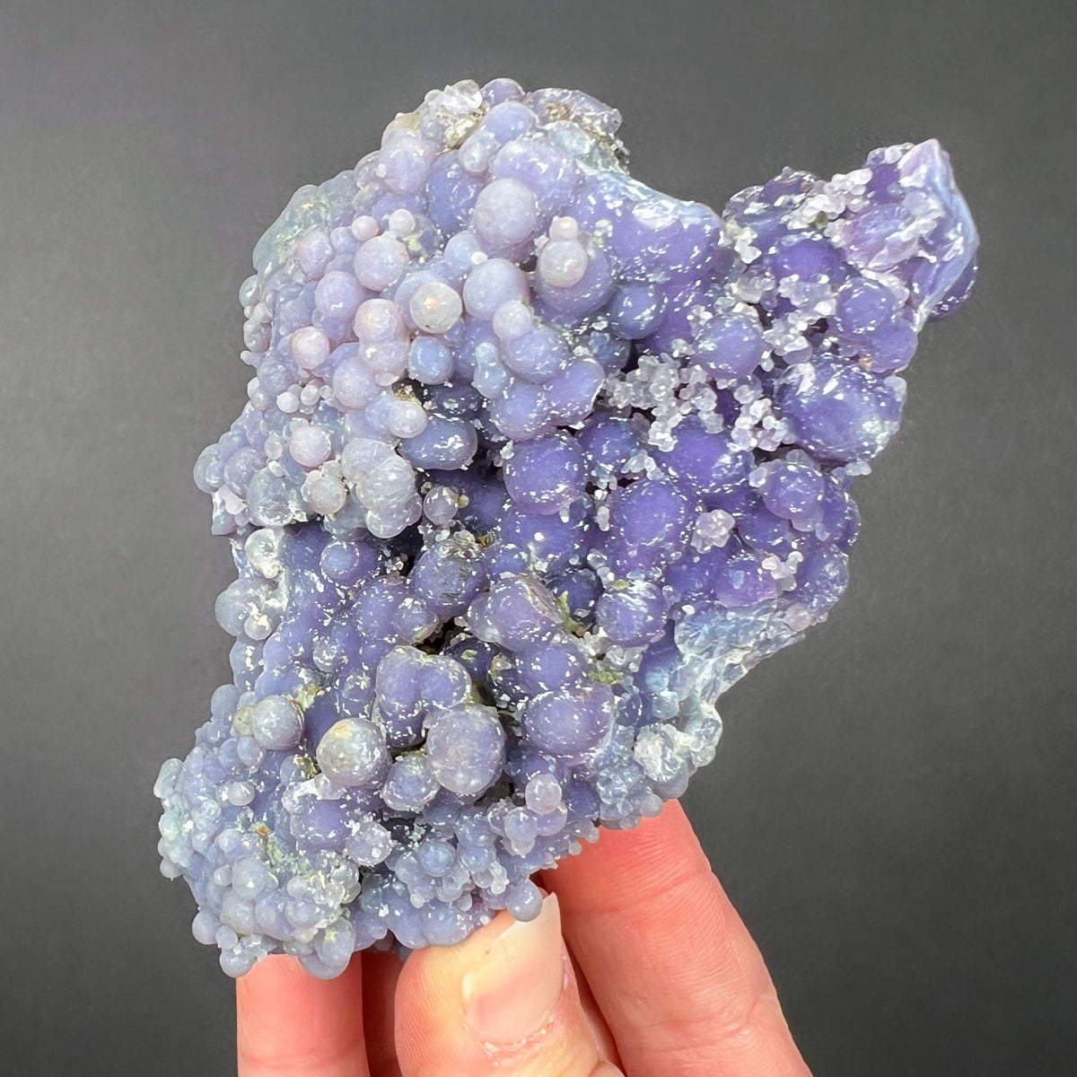 Purple Botryoidal Crystals of Chalcedony