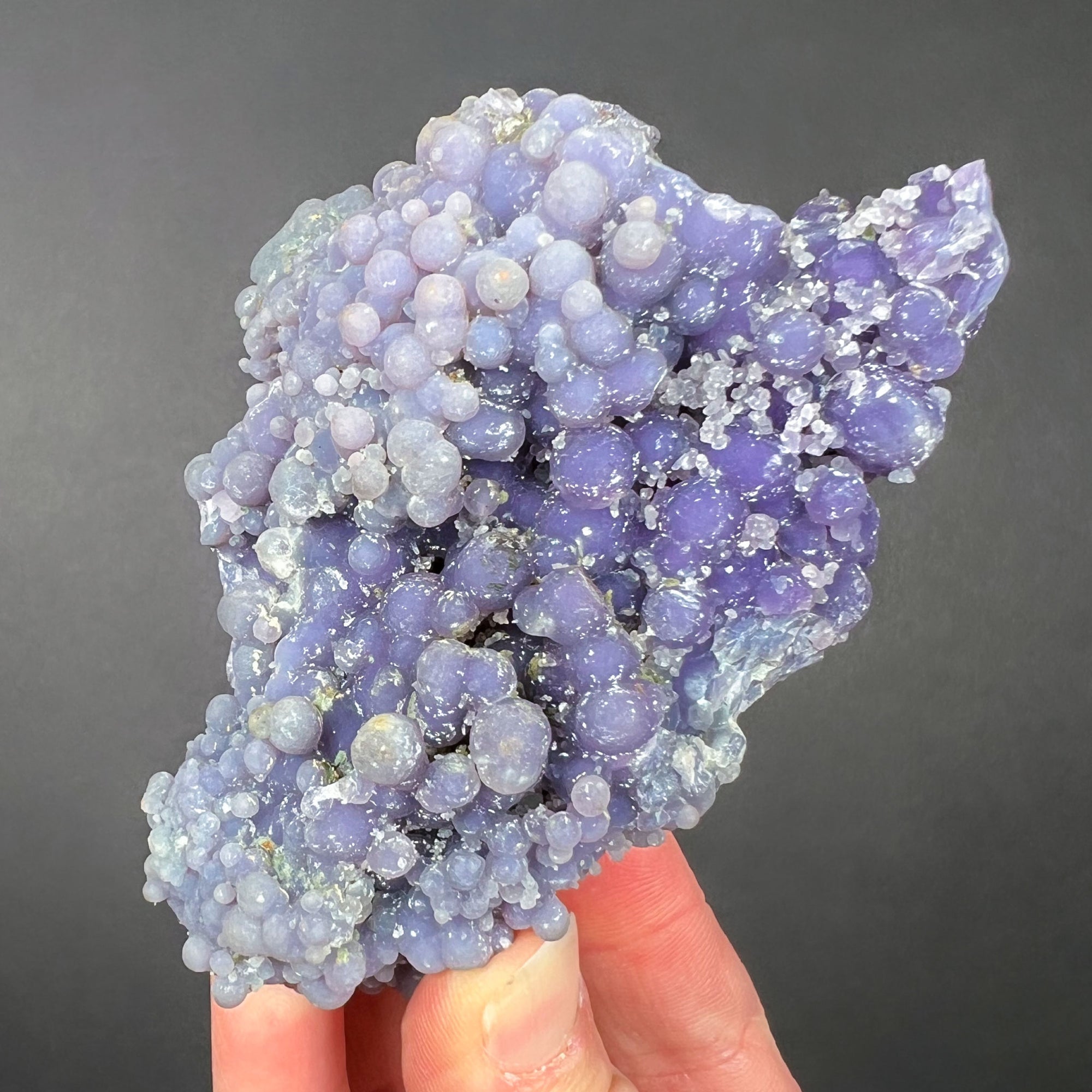 Purple Crystals of Chalcedony