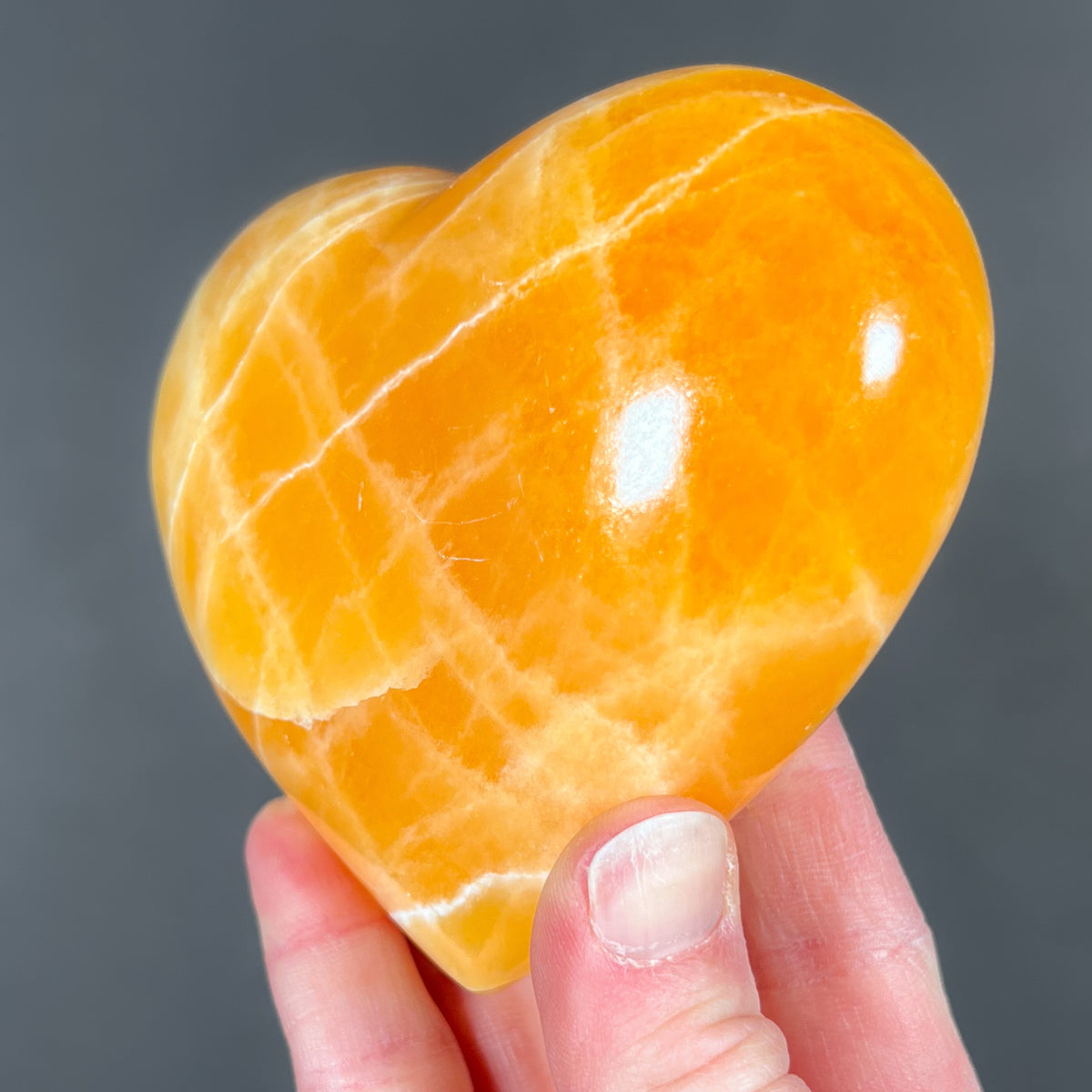 Calcite Heart Close Up