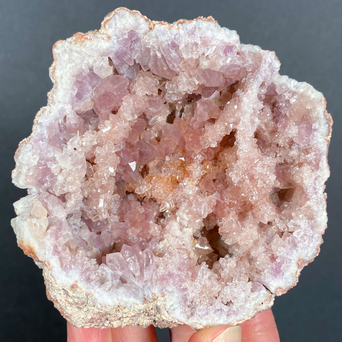 Pink and Purple Quartz Geode