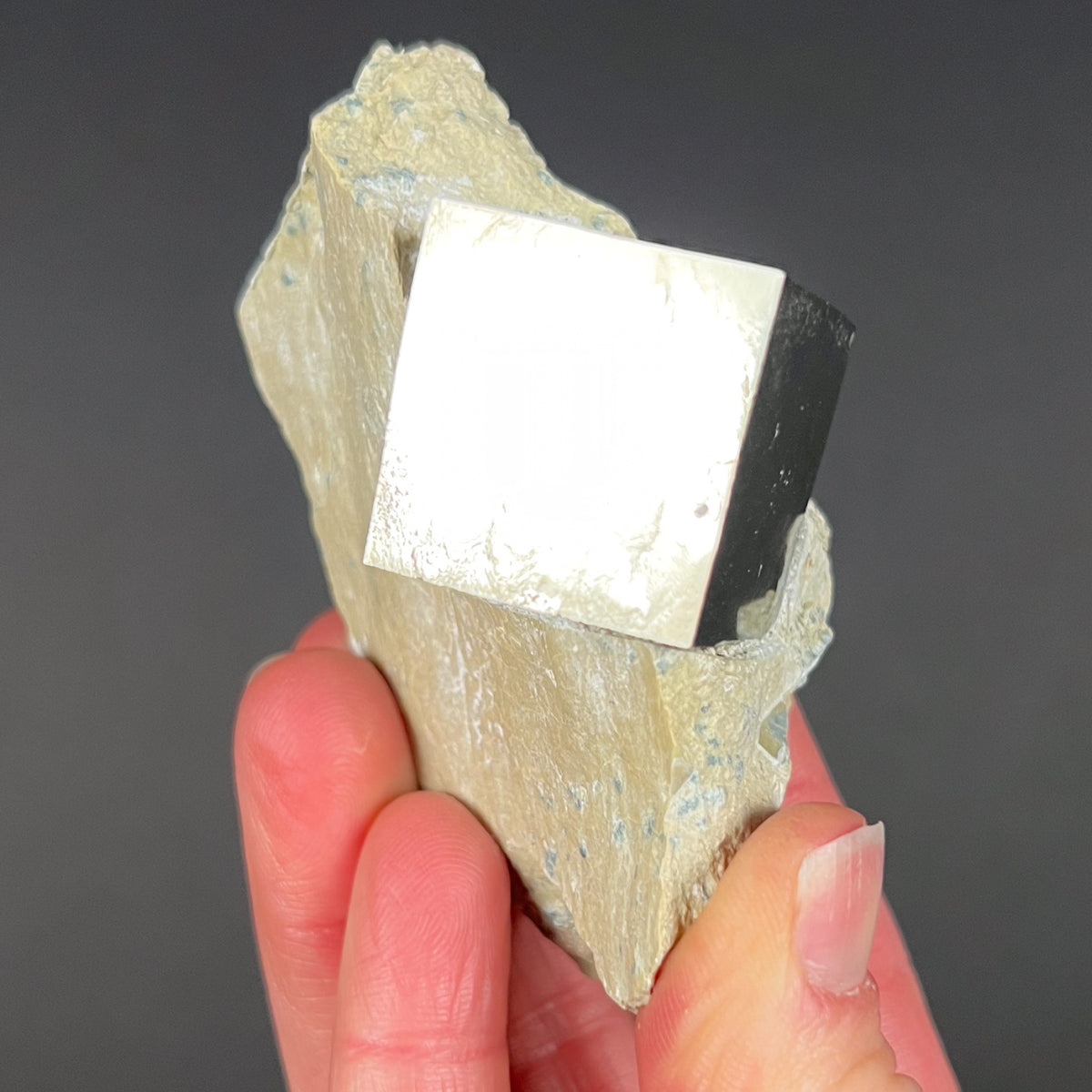 Large Pyrite Cube on Matrix