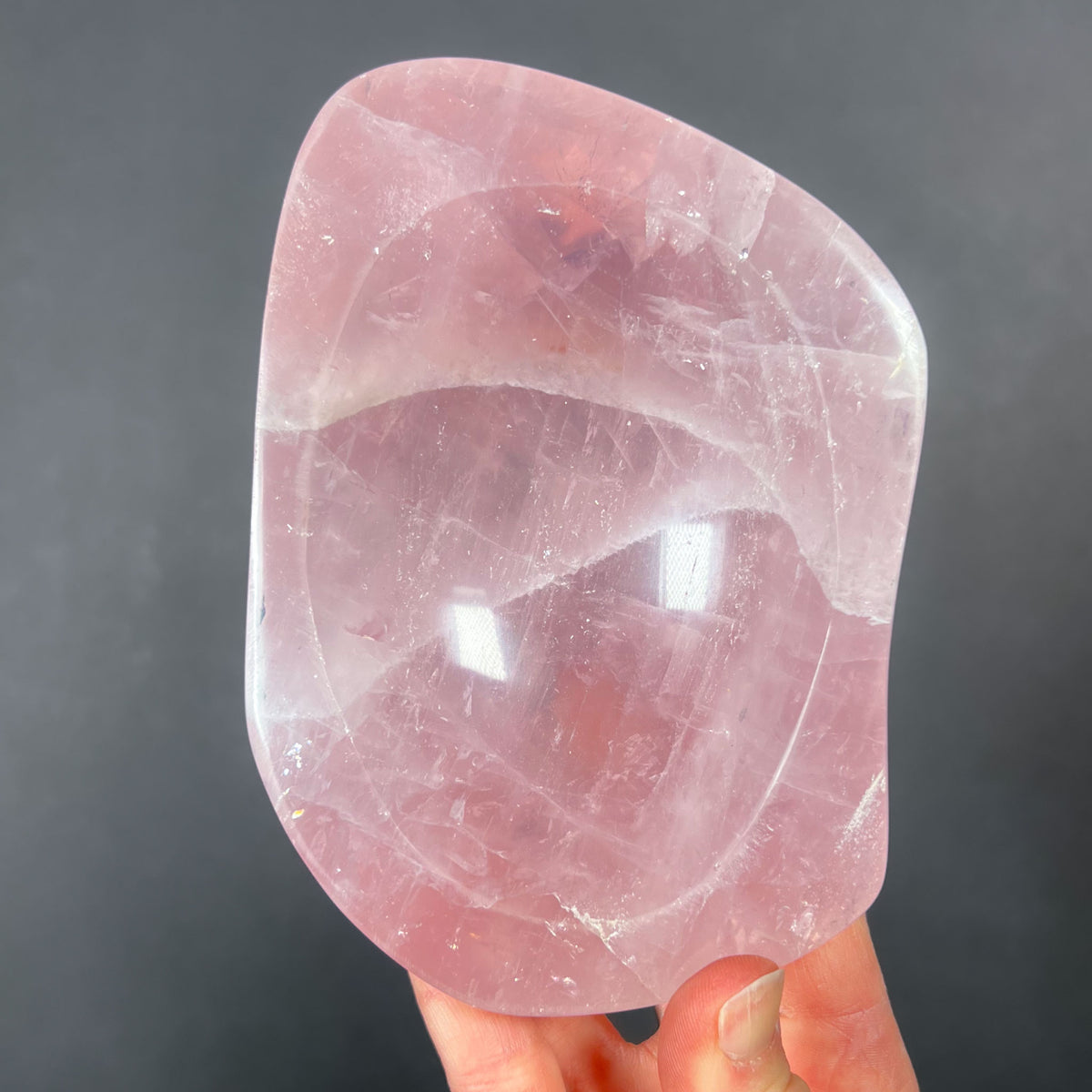 Pink Rose Quartz Stone Dish