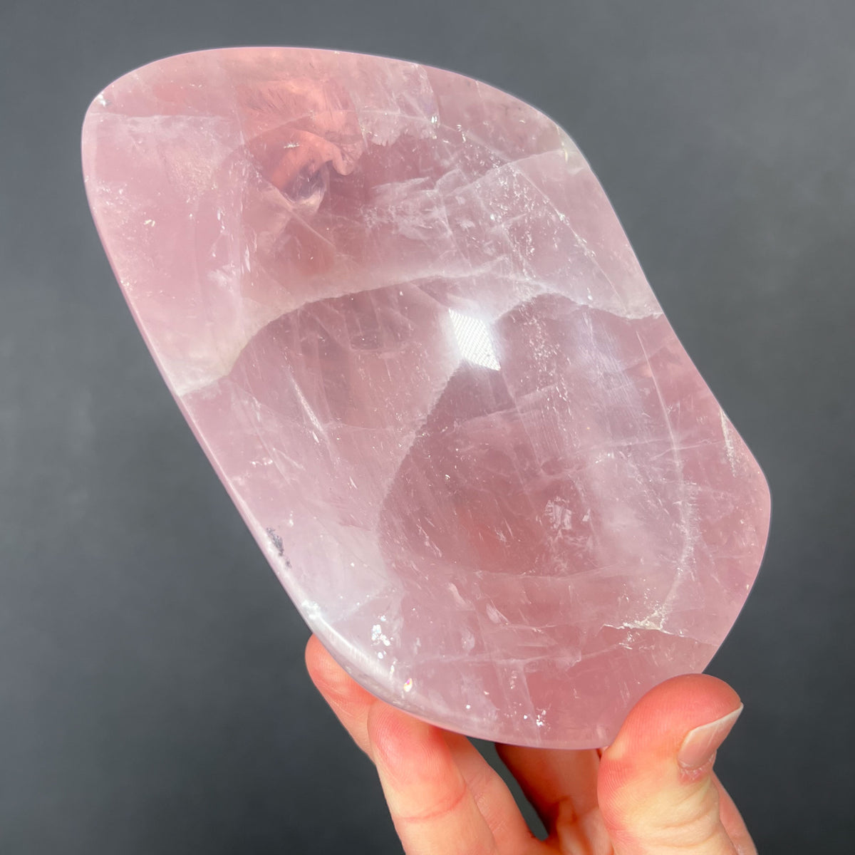 Pink Rose Quartz Stone Decor