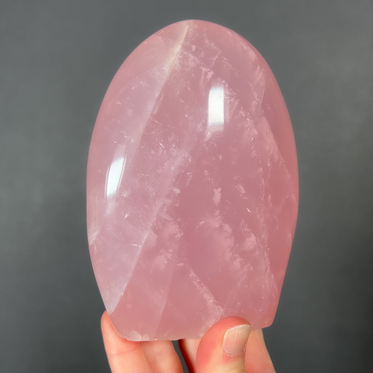 Polished Pink Rose Quartz Free Form