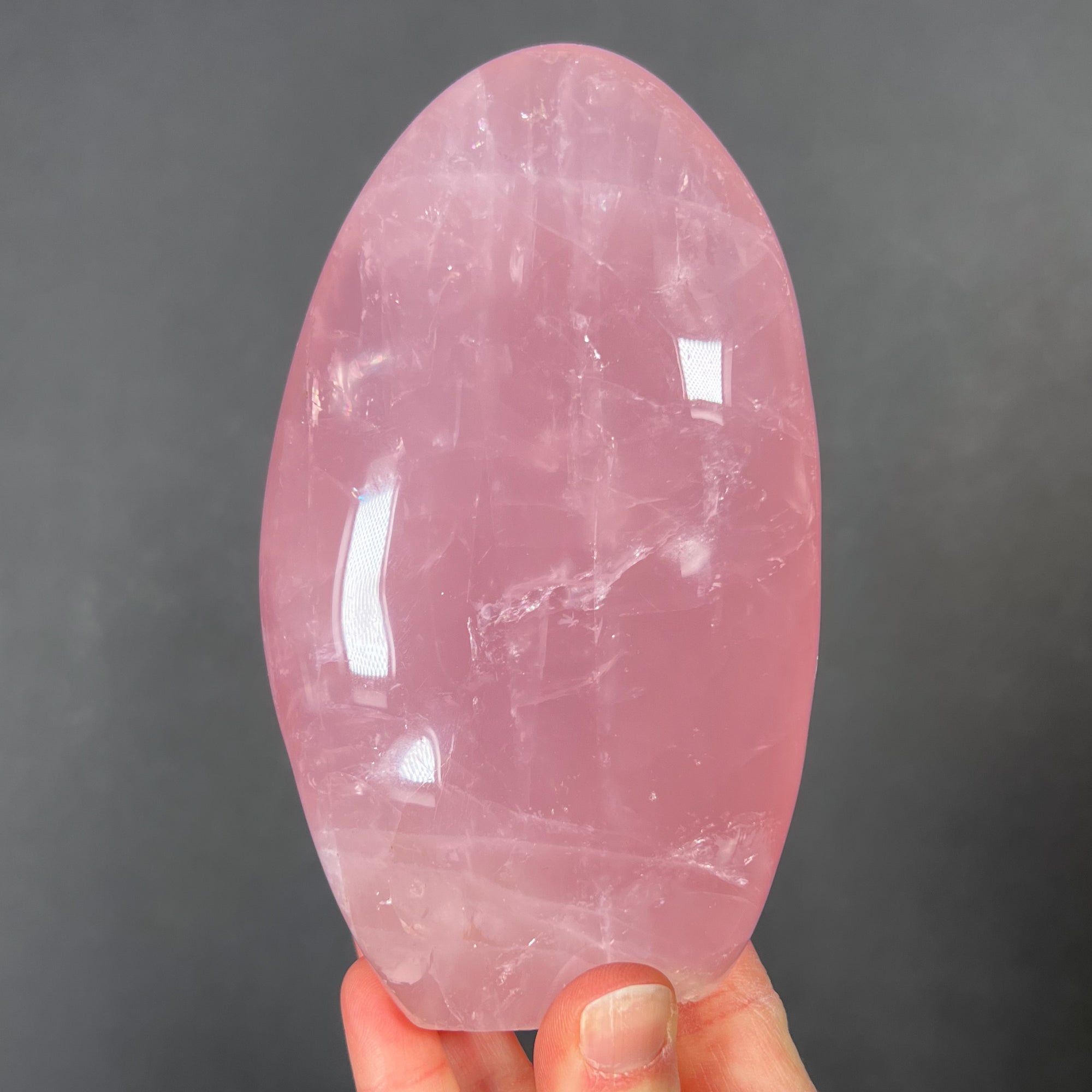 Large Rose Quartz Polished Free form