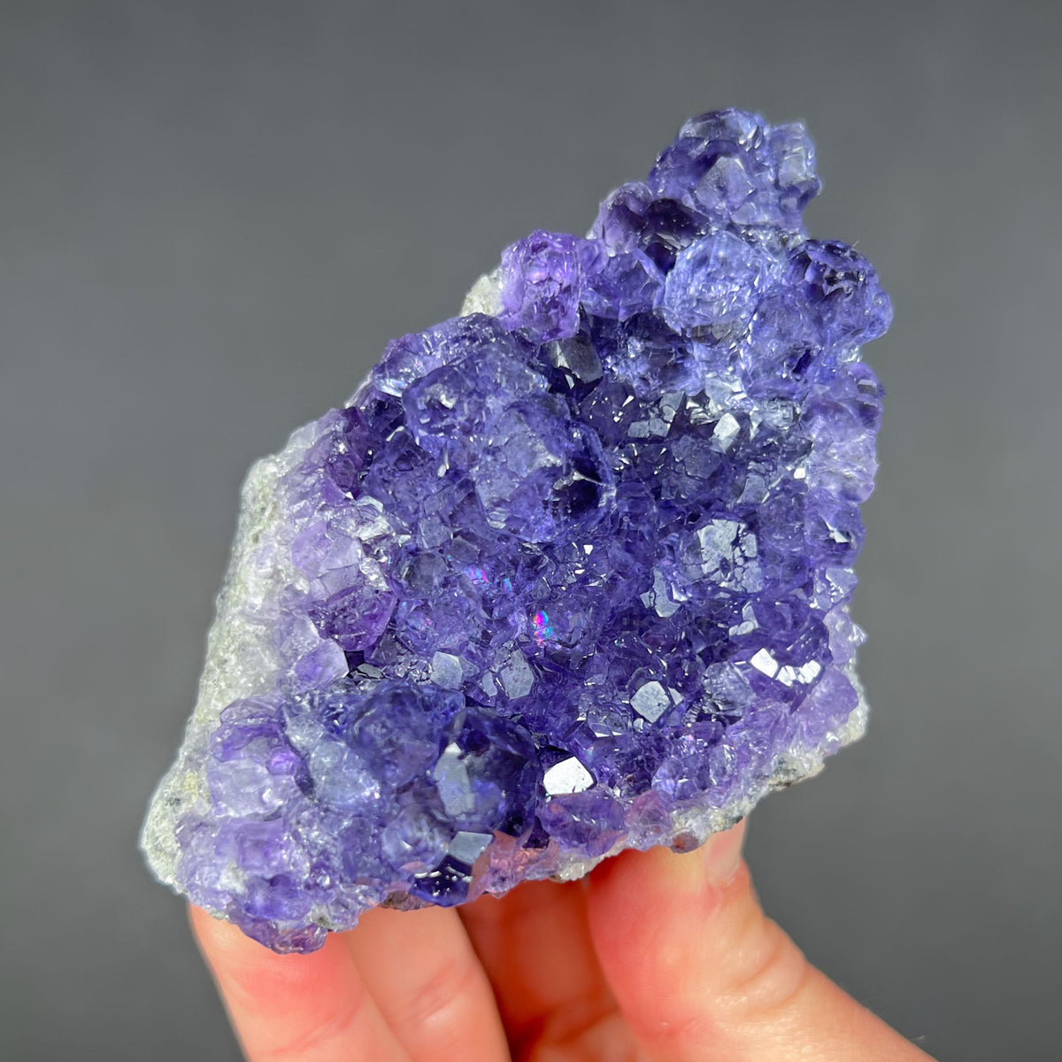 Indigo Fluorite Crystals from China